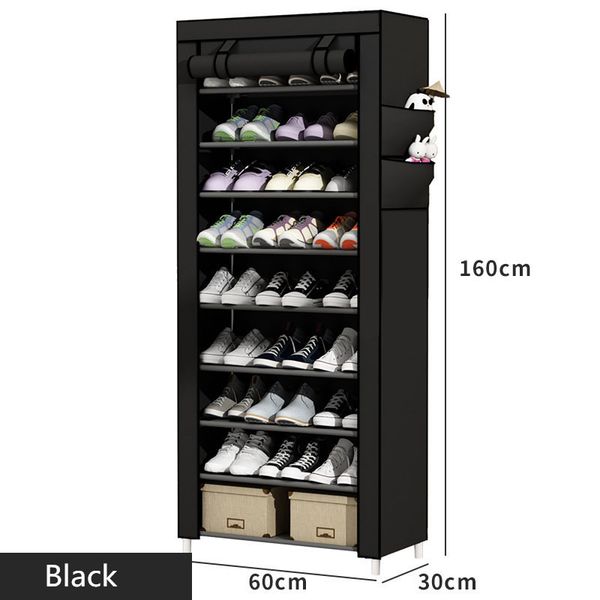 10L Beige Shoe Rack - Simple Multi-Layer Storage Cabinet for Home, Dormitory or Doorway with Dust-Proof Design