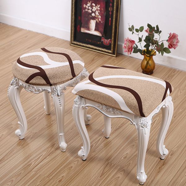 1Pc European Make Up Seat Covers Round Square Chair Stool Covers Dressing Stool Chair Case Spandex Stretch Elastic Slipcover New