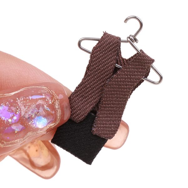 1Set 1:12 Miniature Coat Rack with Shoe Bag and Dollhouse Furniture for Bedroom Decoration
