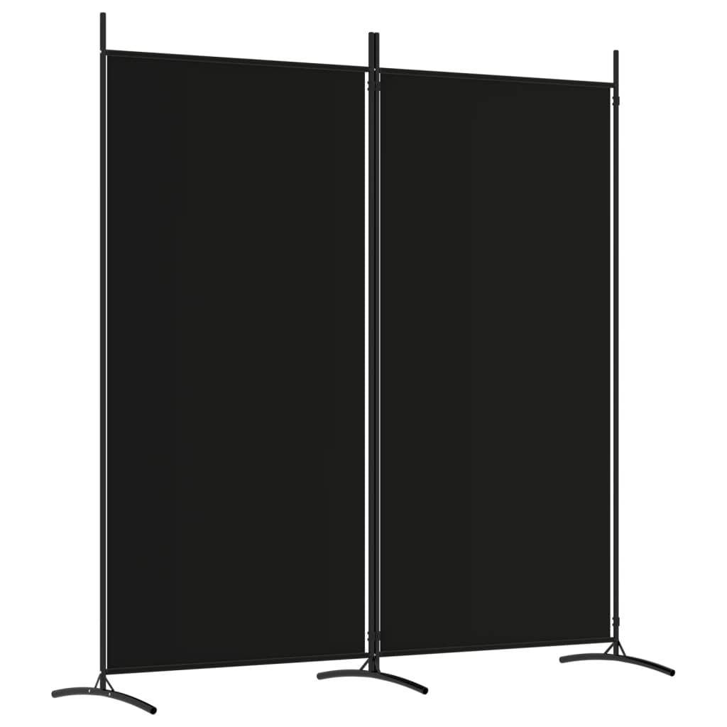 2-Panel Room Divider Black 68.9