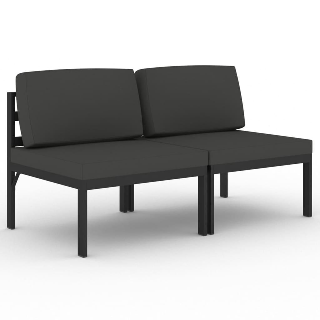 2-seater Outdoor Sofa Anthracite