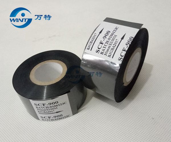 30mm*100m premium black ribbon for date printing on coder, free shipping via China Post