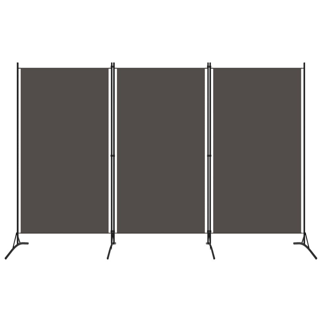 3-Panel Room Divider Anthracite 102.4