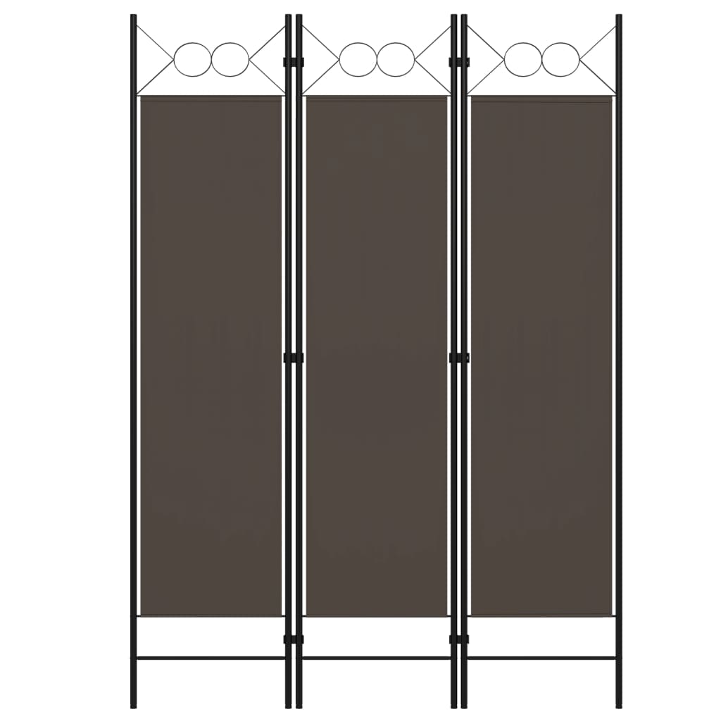 3-Panel Room Divider Anthracite 47.2