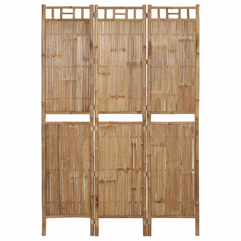 3-Panel Room Divider Bamboo 47.2