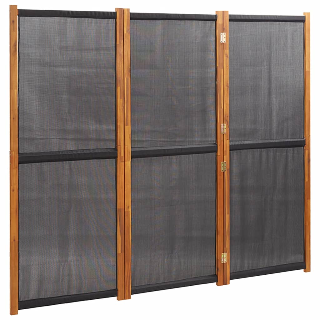 3-Panel Room Divider Black 82.7