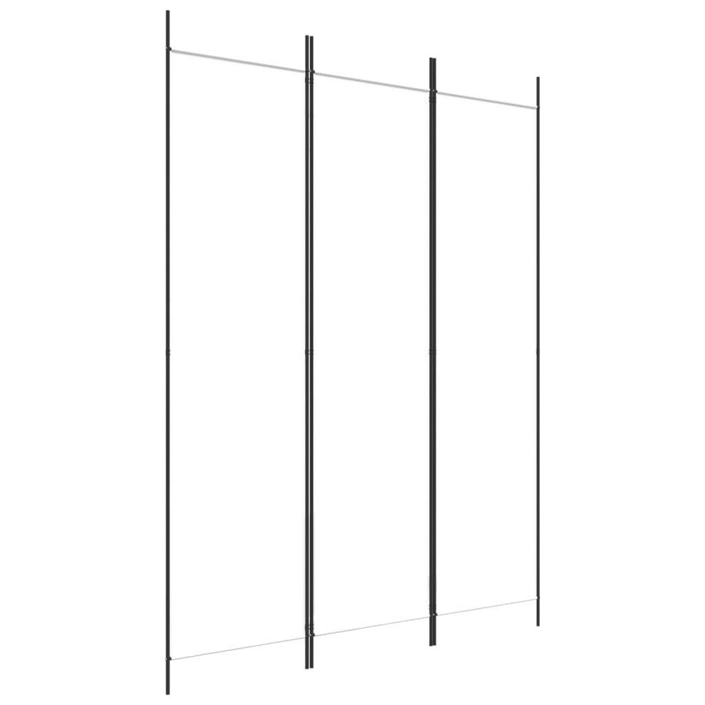 3-Panel Room Divider White 59.1