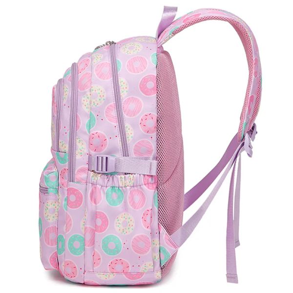 3-piece school backpack set for girls, featuring a waterproof design, pencil case, and lunch box