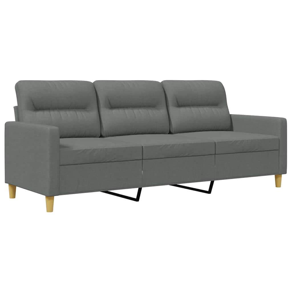 3-seater Sofa Dark Gray Polyester, Metal, Textilene, Foam 3-Seater