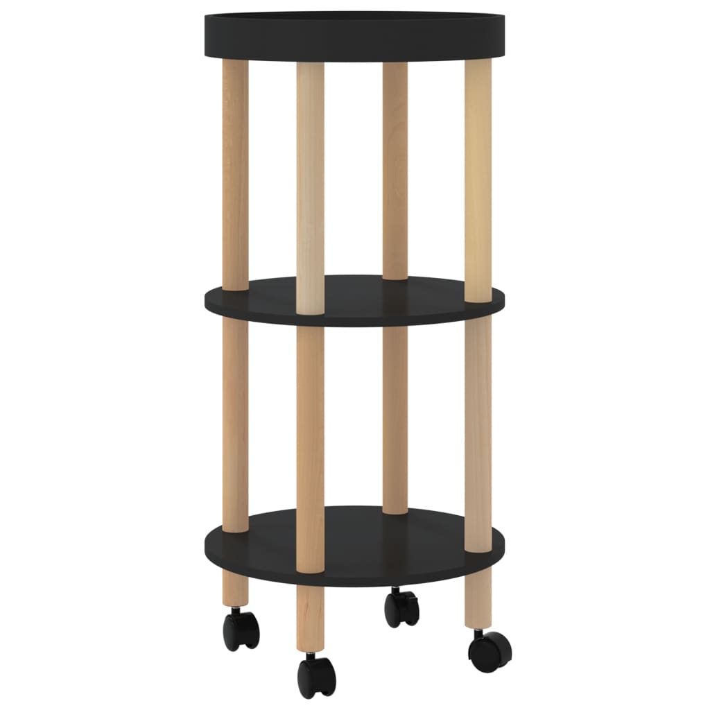 3-tier Trolley Black 15