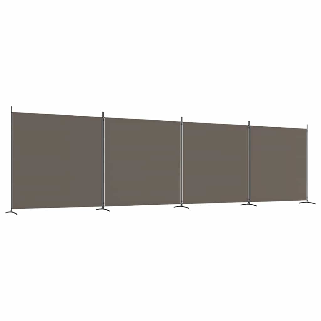4-Panel Room Divider Anthracite 274.8