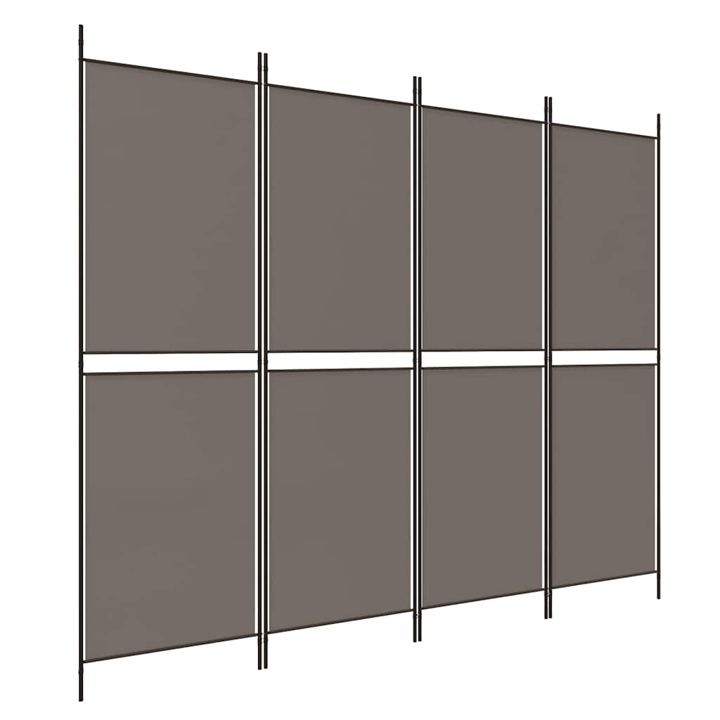 4-Panel Room Divider Anthracite 78.7