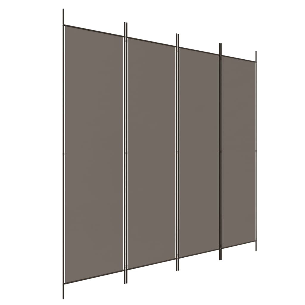 4-Panel Room Divider Anthracite 78.7