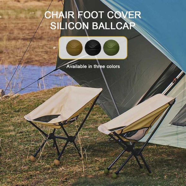 4pcs Outdoor Chair Anti-Sinking Ball Folding Chair Universal Base for Camping Equipment