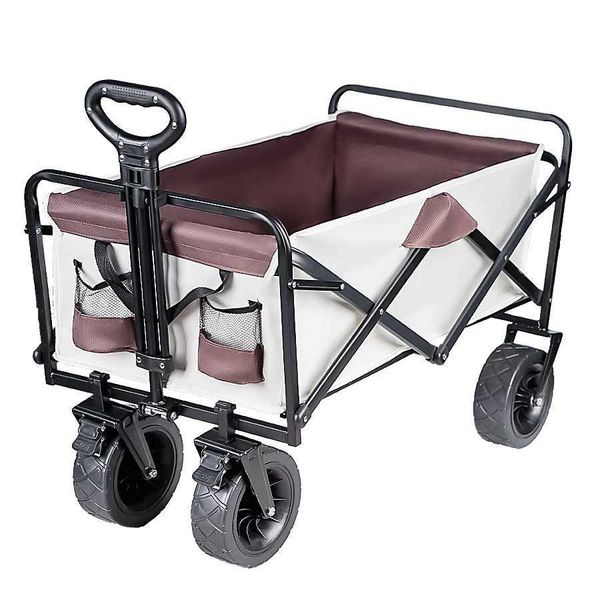 500-pound heavy-duty folding bike with large capacity, ideal for beach, outdoor, garden, camping, and portable handcart use