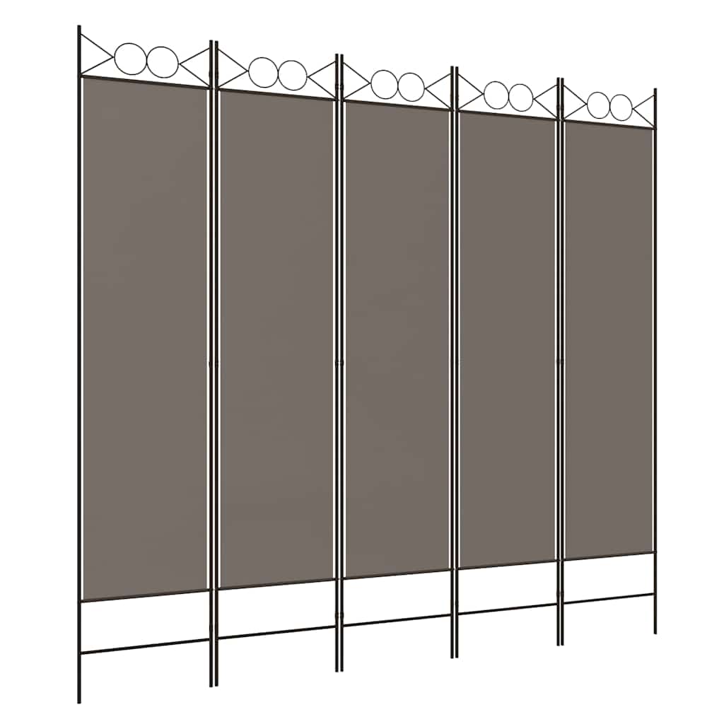 5-Panel Room Divider Anthracite 78.7