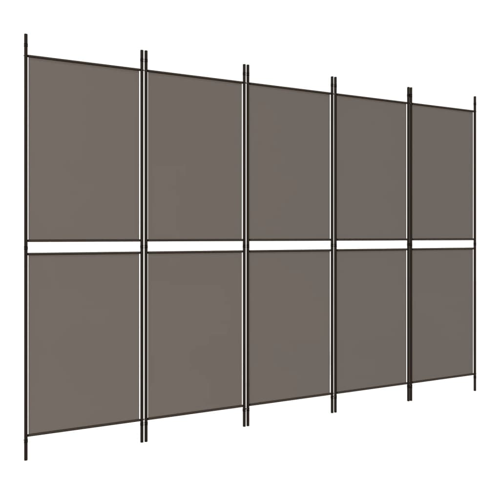 5-Panel Room Divider Anthracite 98.4