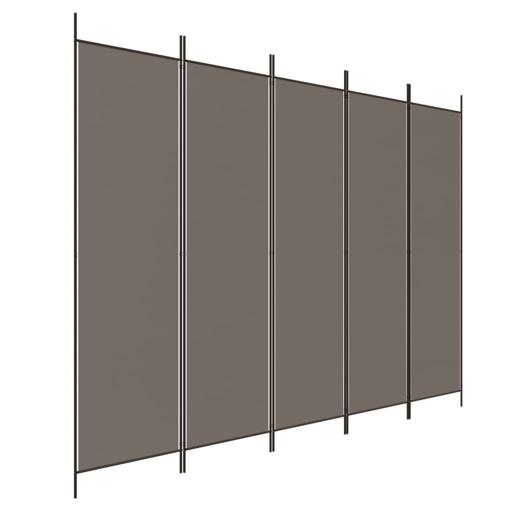 5-Panel Room Divider Anthracite 98.4