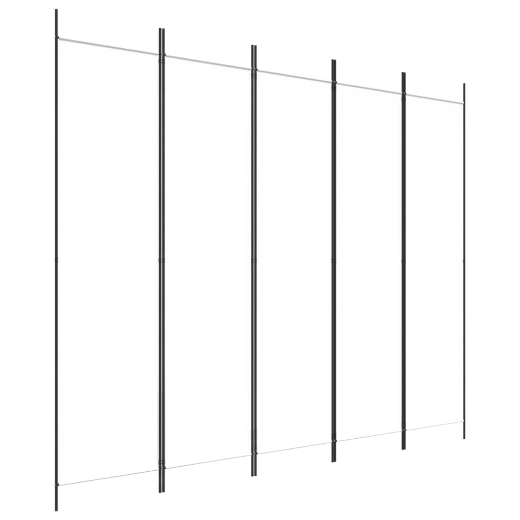 5-Panel Room Divider White 98.4