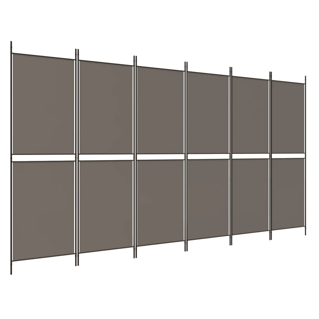 6-Panel Room Divider Anthracite 118.1