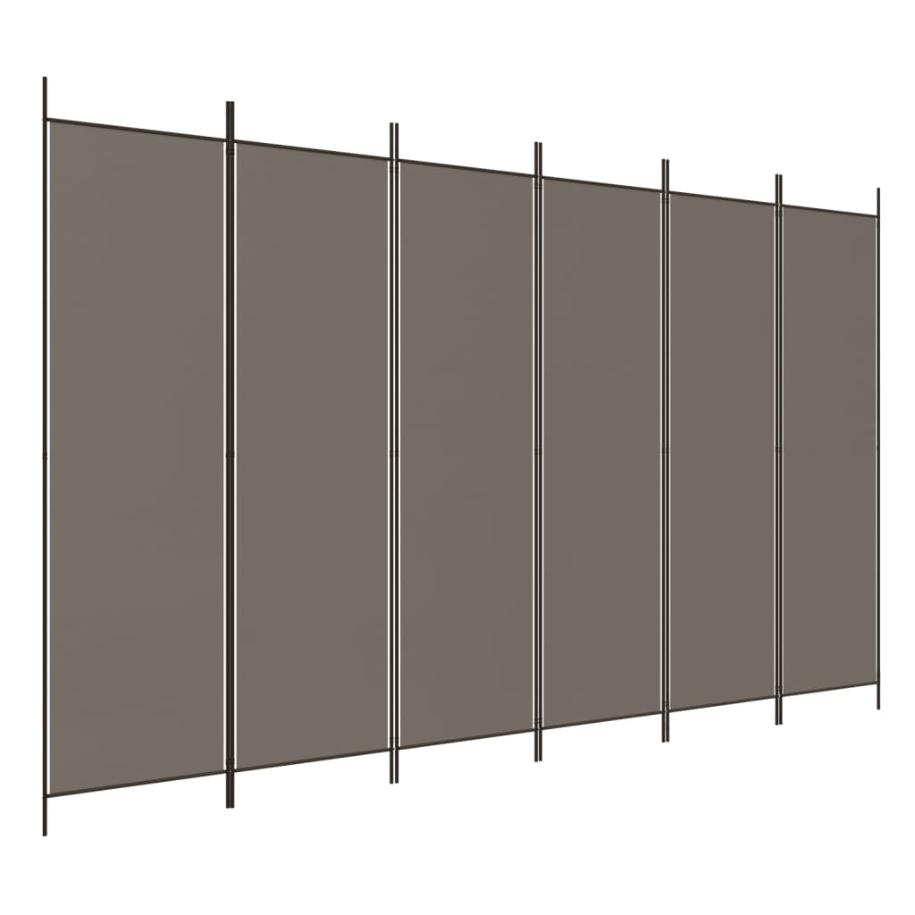 6-Panel Room Divider Anthracite 118.1