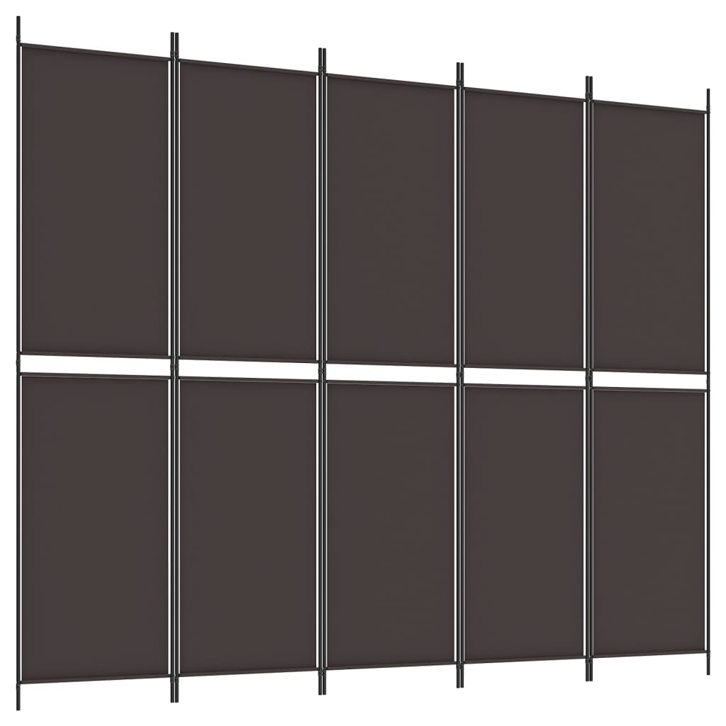 6-Panel Room Divider Brown 118.1
