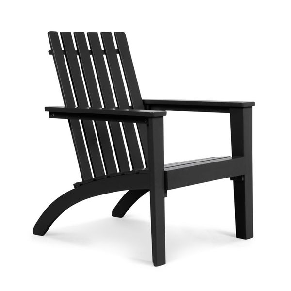 Acacia Wood Outdoor Patio Adirondack Chair - Durable & Comfortable Lounge Armchair