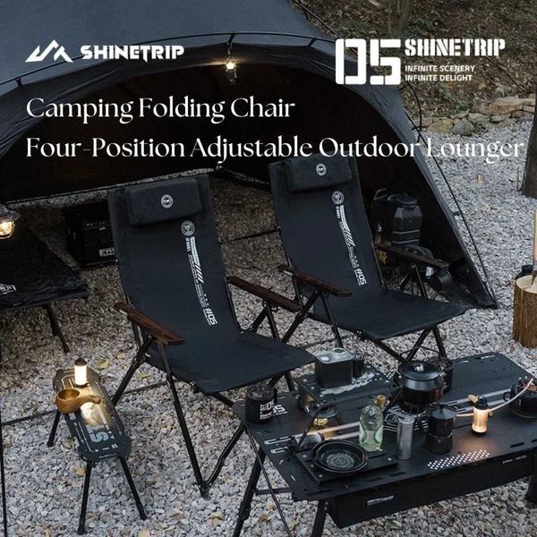 Adjustable folding lounge chair made of aluminum alloy for outdoor use like picnics, barbecues, or fishing