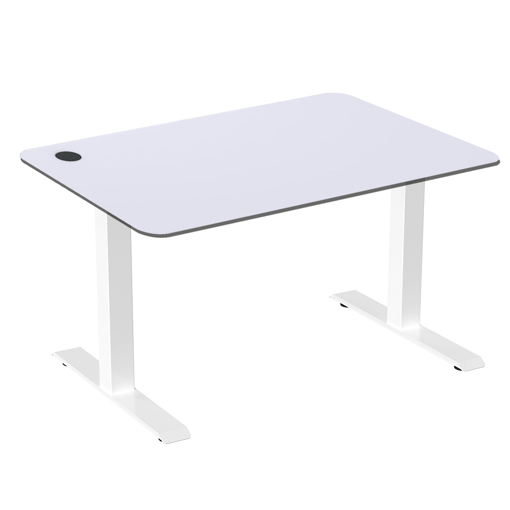 Adjustable height office frame ACGAM JSZ-3 white 40*60*1.8 CM with white MDF tabletop