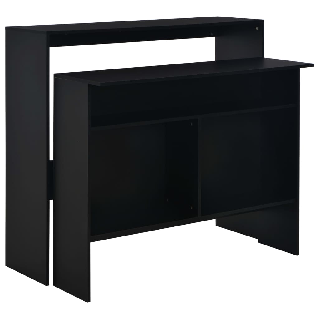 Bar Table Black Engineered wood Medium Adjustable Armrests