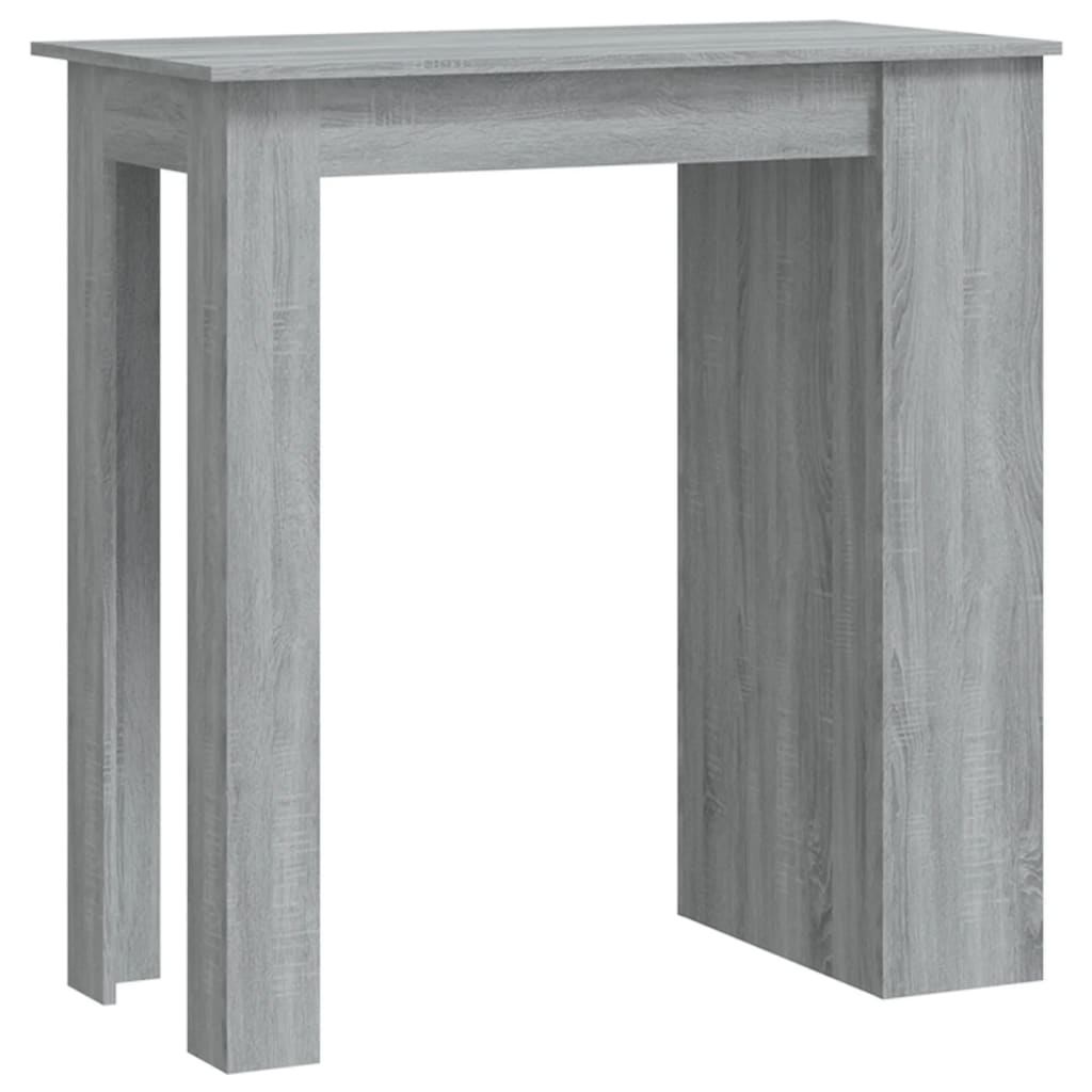 Bar Table Gray Sonoma Engineered Wood Medium Bar Table