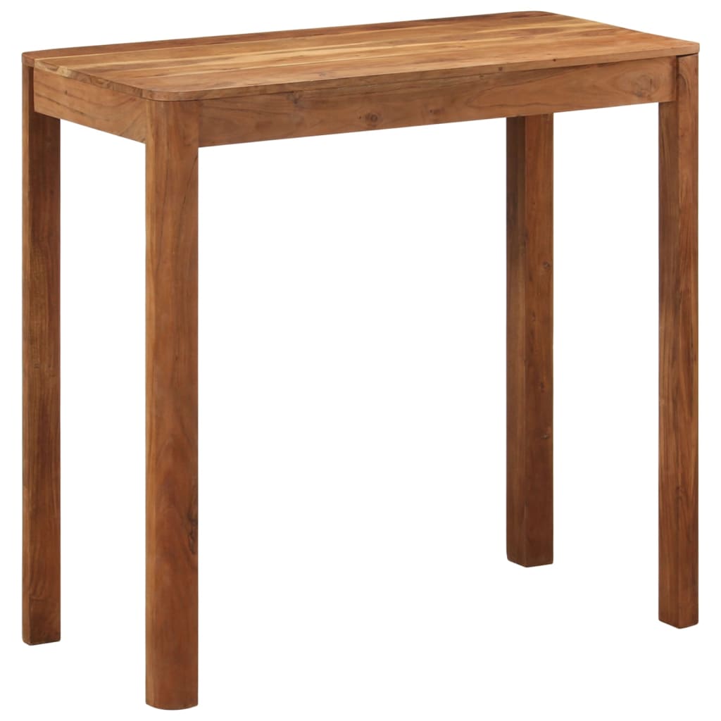 Bar Table Honey Solid acacia wood Durable Rectangular