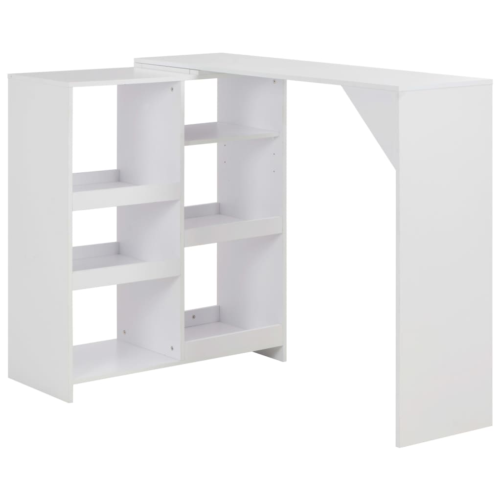 Bar Table White Engineered wood Large Bar Table Rectangular