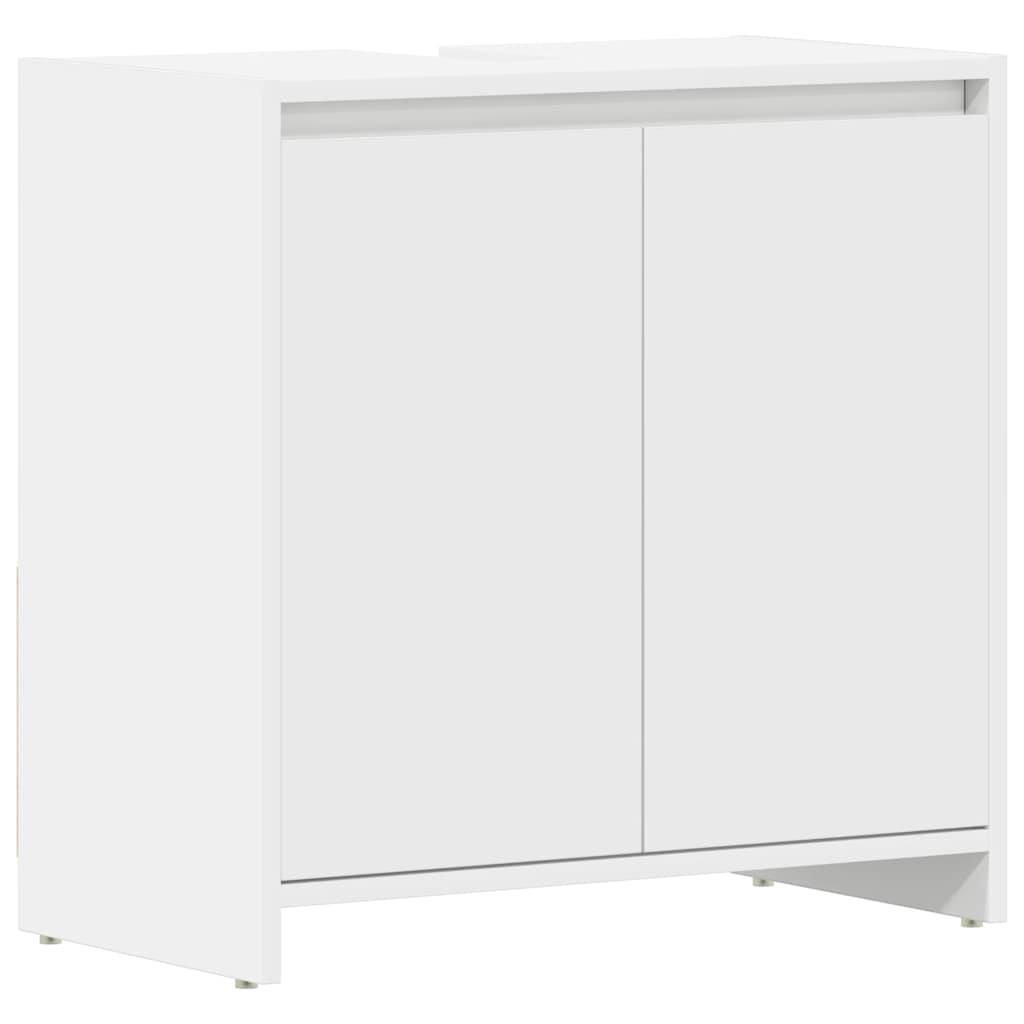 Bathroom Cabinet White Engineered wood Medium Bathroom Cabinet