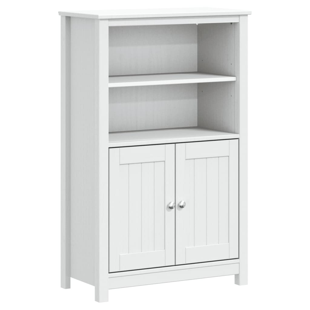 Bathroom Cabinet White Solid pine wood and engineered wood Standard