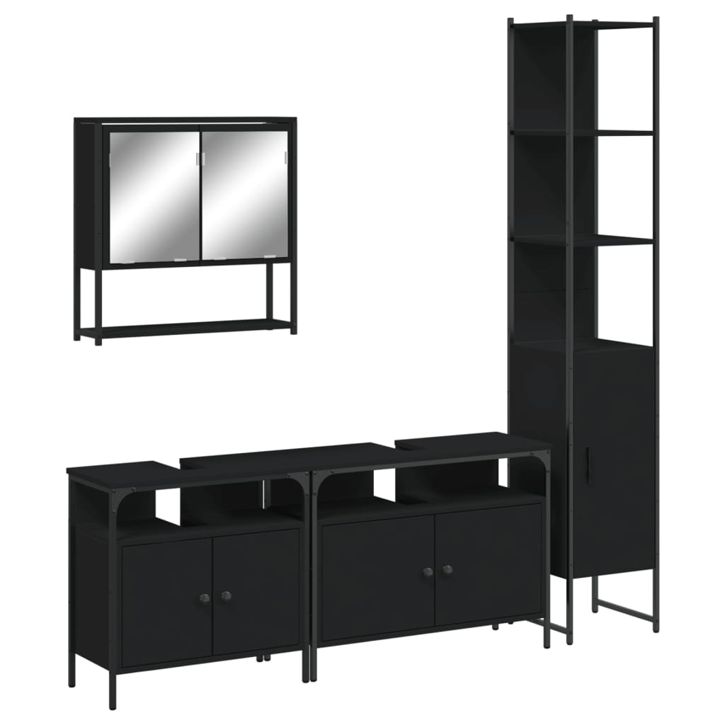 Bathroom Furniture Set Black