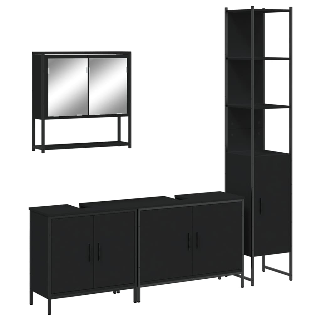 Bathroom Furniture Set Black