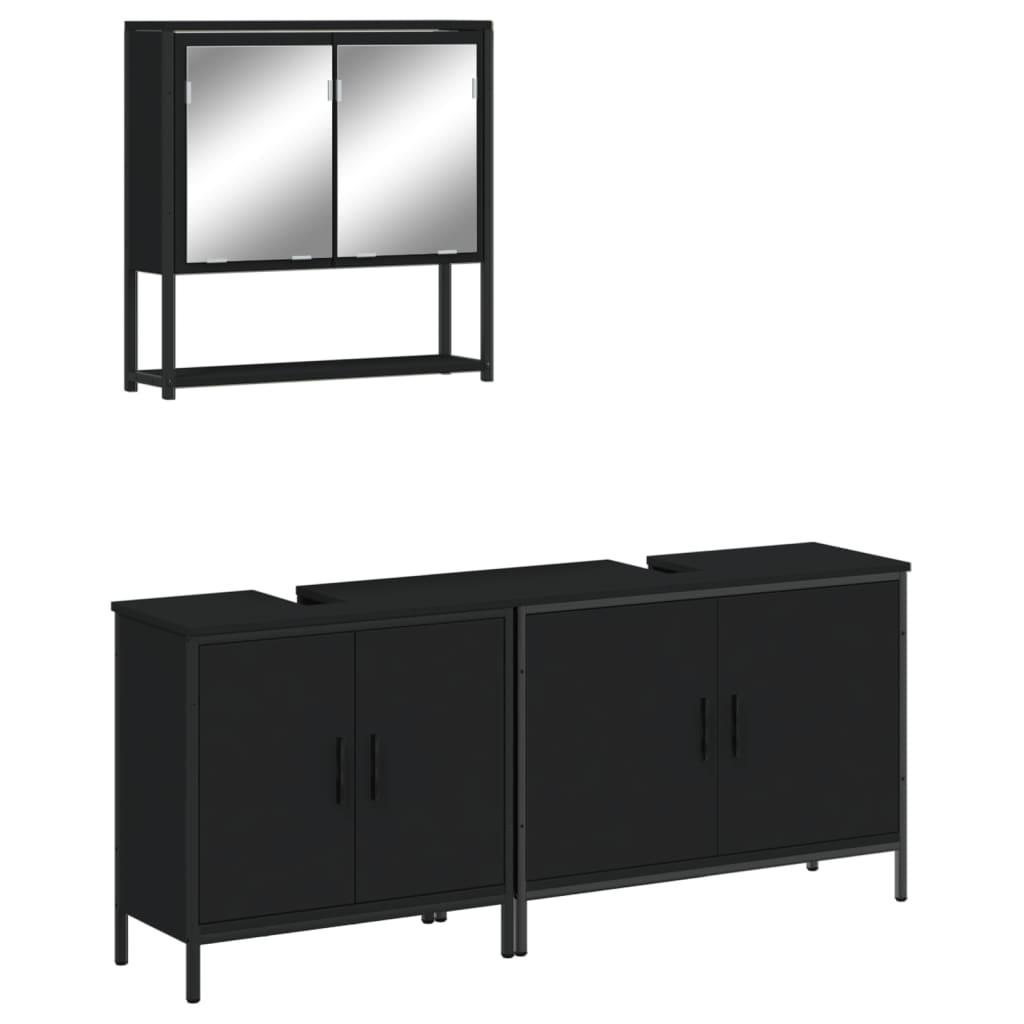 Bathroom Furniture Set Black