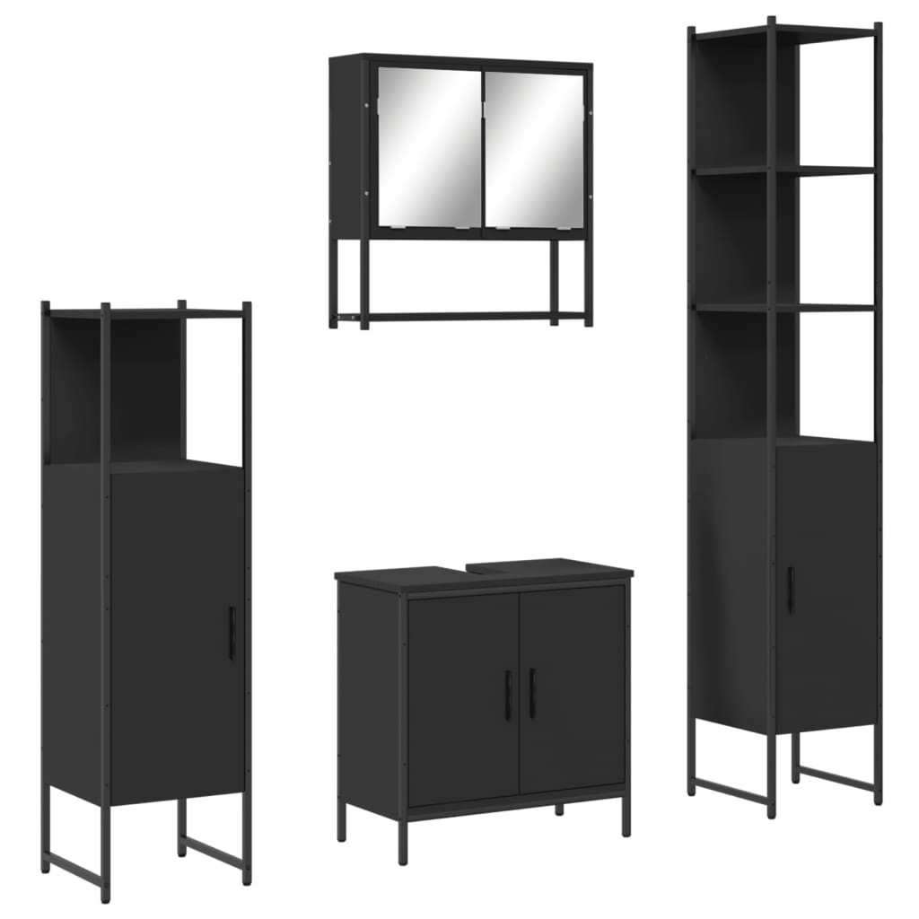 Bathroom Furniture Set Black