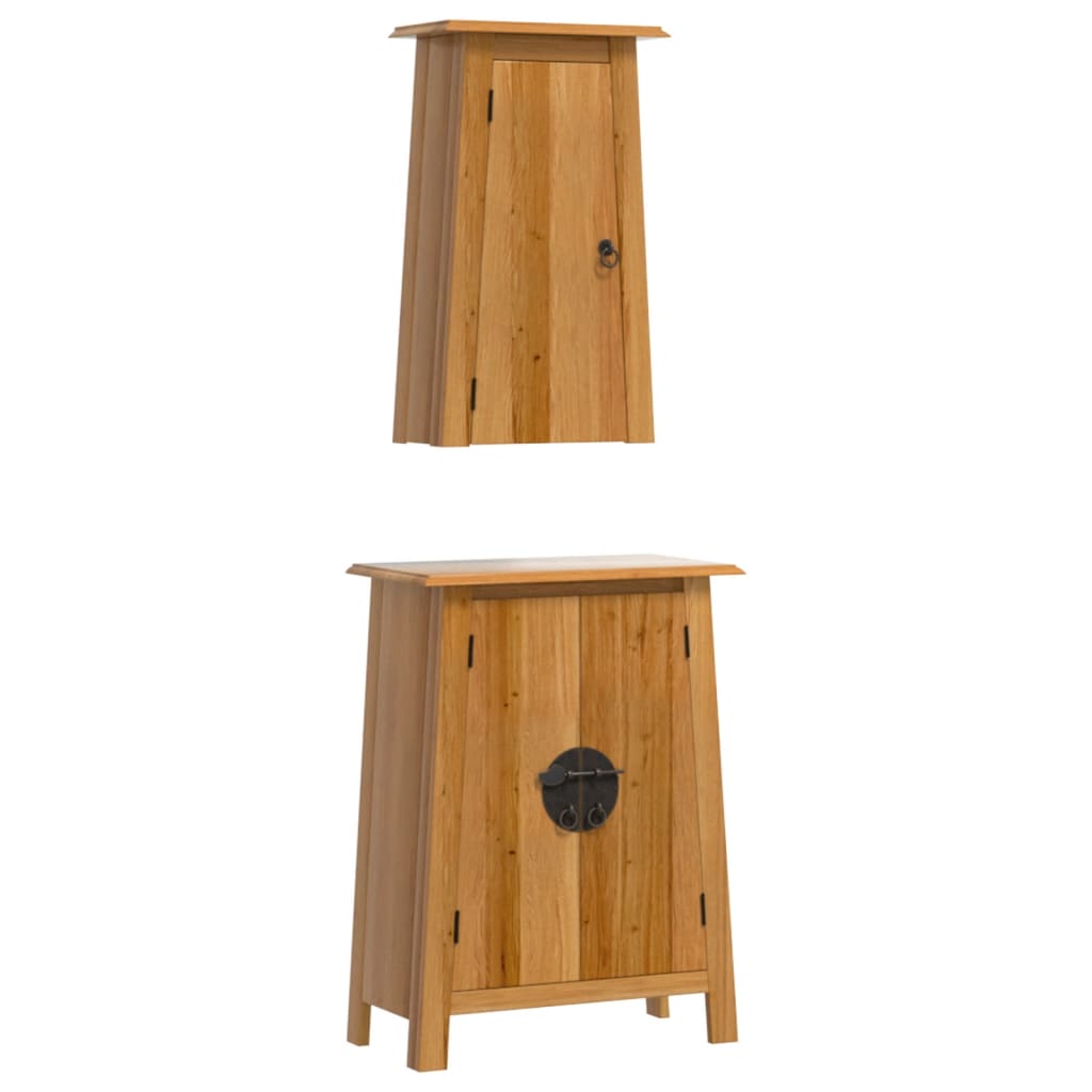 Bathroom Furniture Set Natural Pine Solid Pine Wood Standard