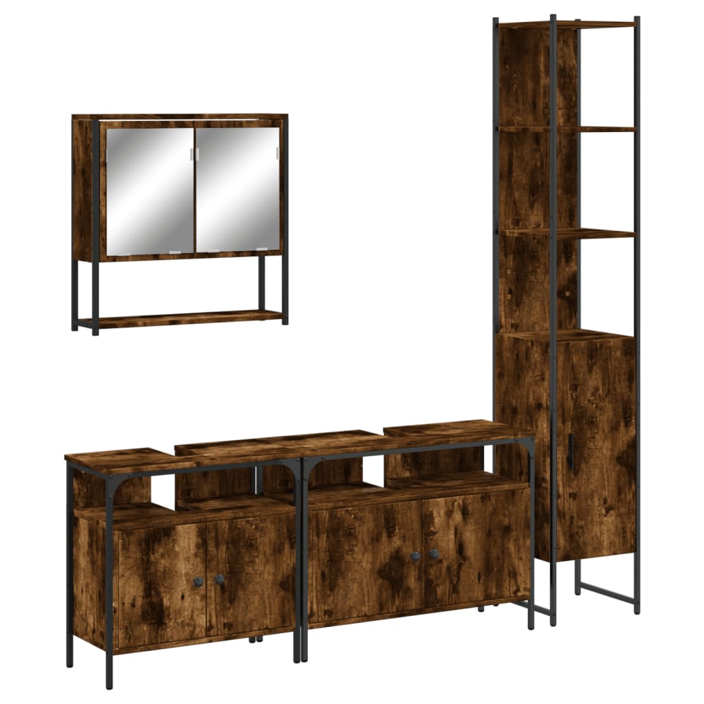 Bathroom Furniture Set Smoked oak