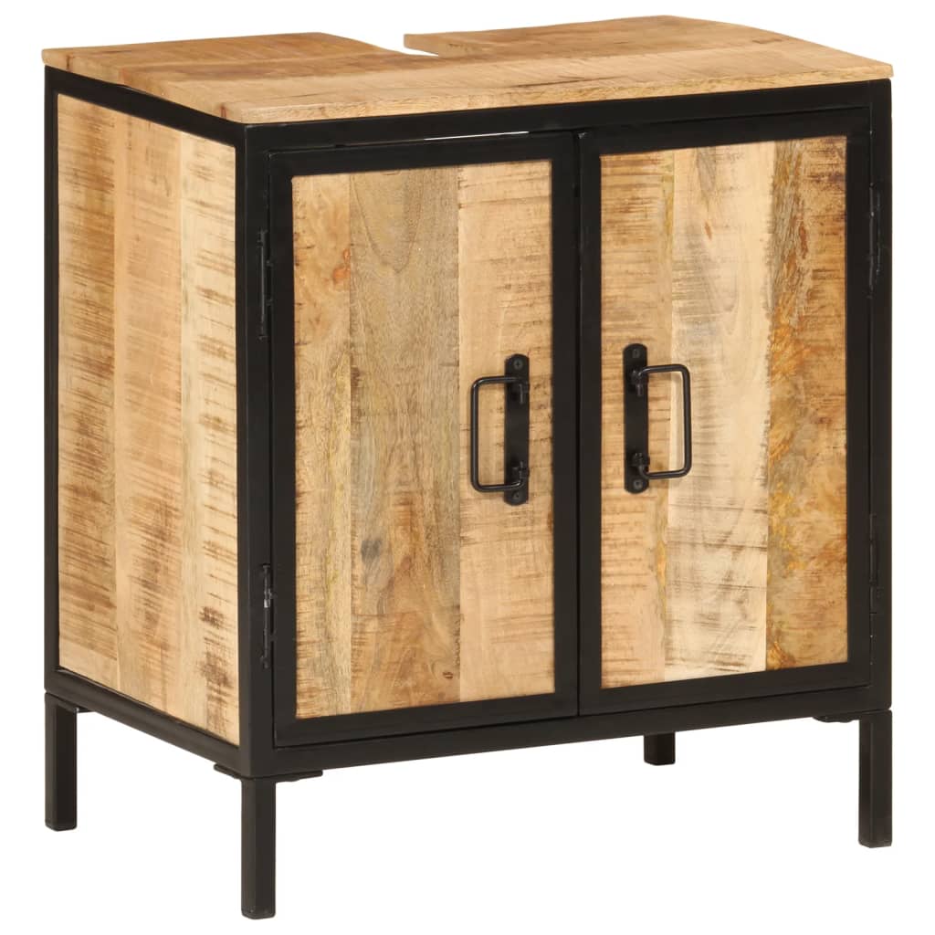Bathroom Sink Cabinet Natural wood Solid mango wood, Iron Medium