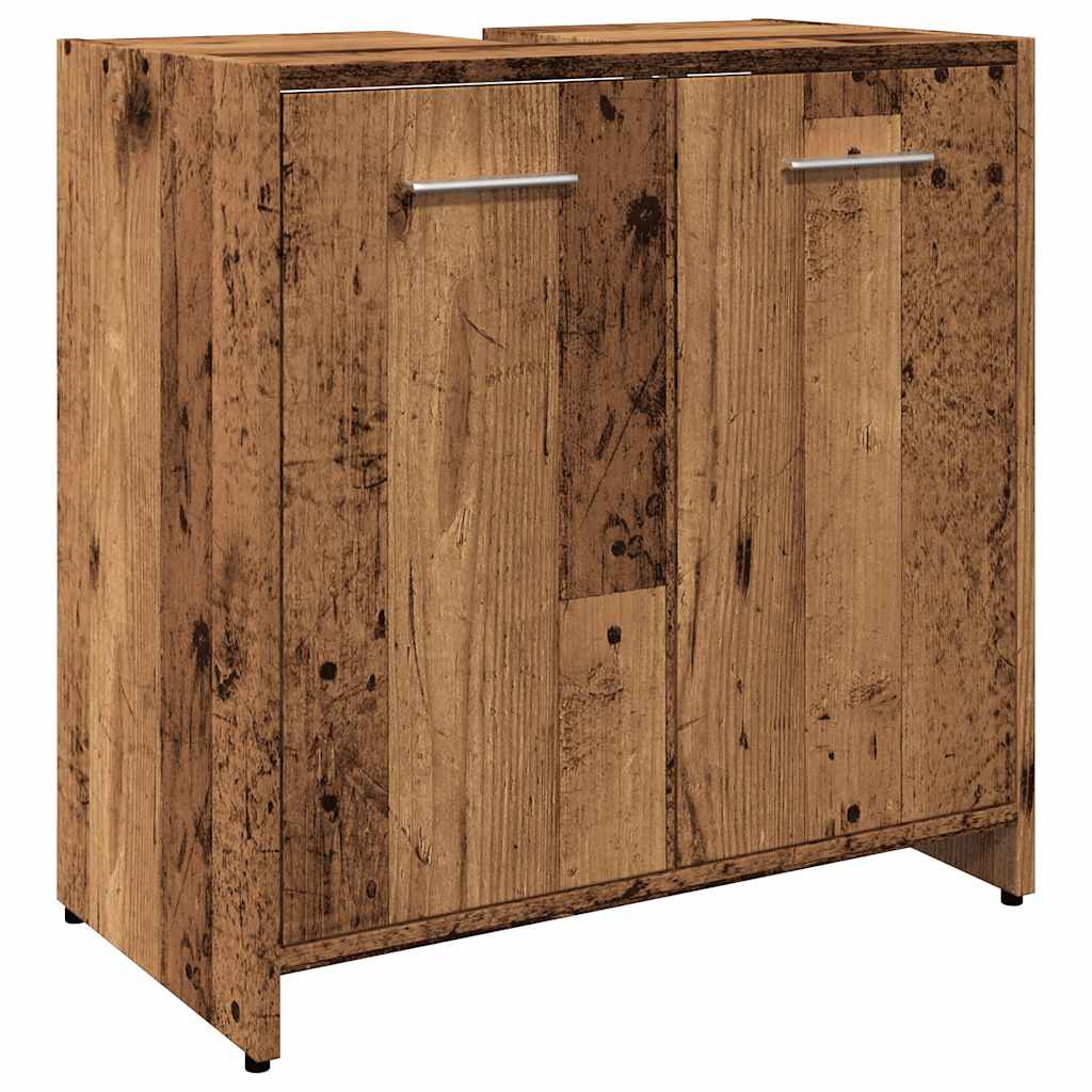 Bathroom Sink Cabinet Old Wood 23.6x13.0x23.6