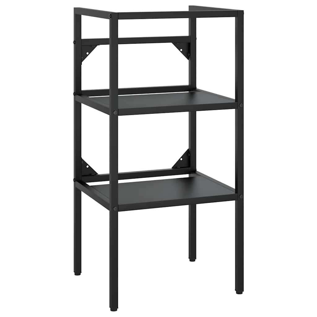 Bathroom Washbasin Frame Black Iron Medium