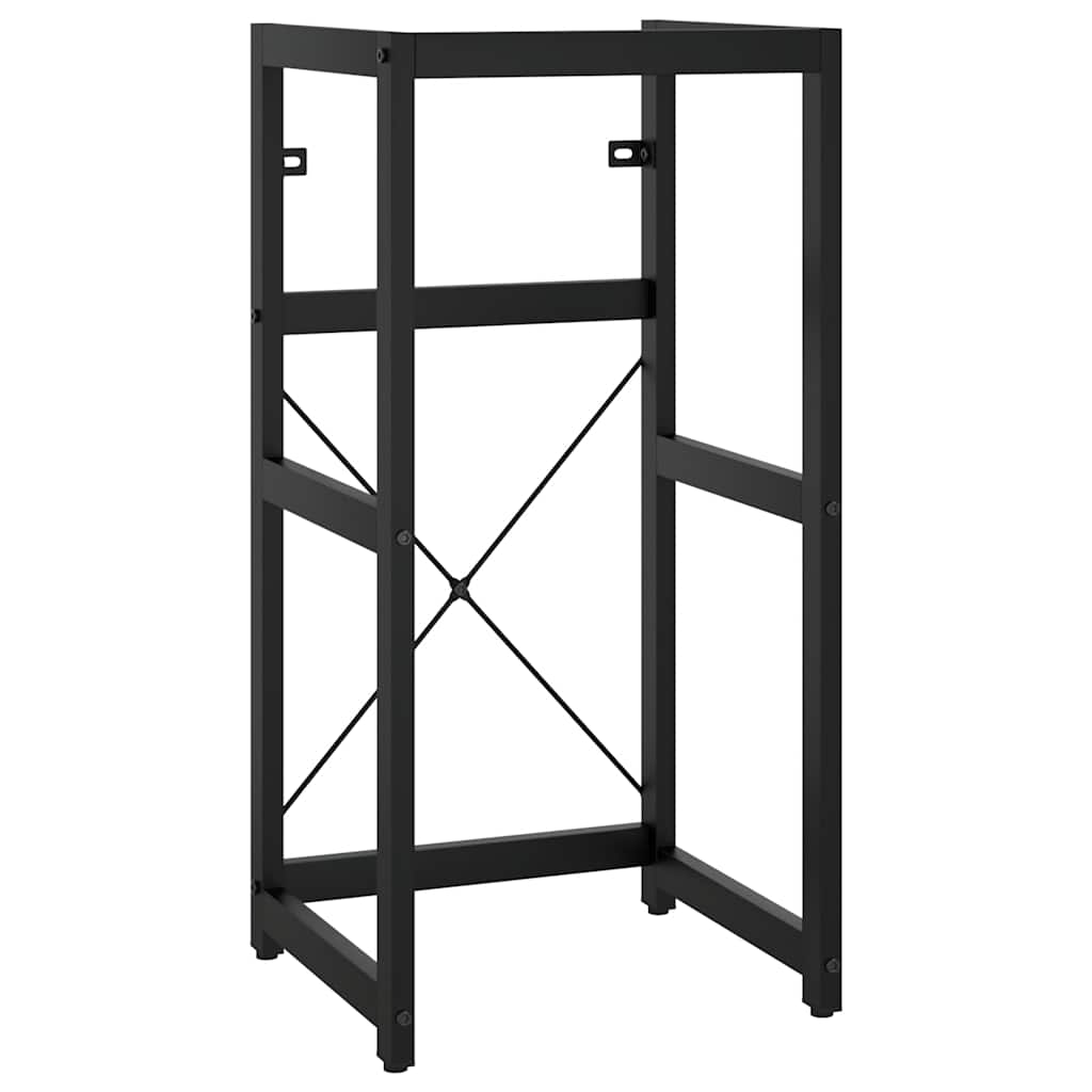 Bathroom Washbasin Frame Black Powder-coated iron 32.7 in high
