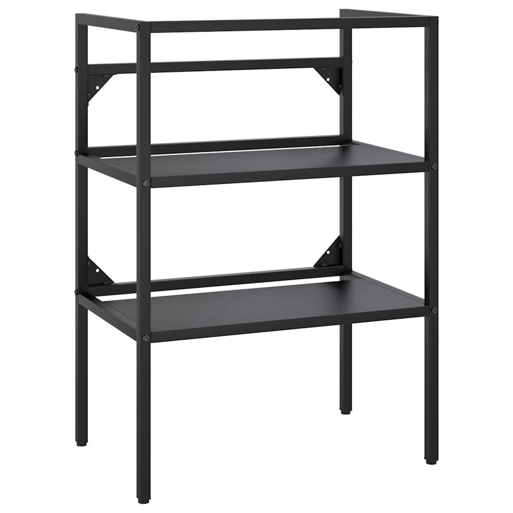 Bathroom Washbasin Frame Black Powder-coated iron