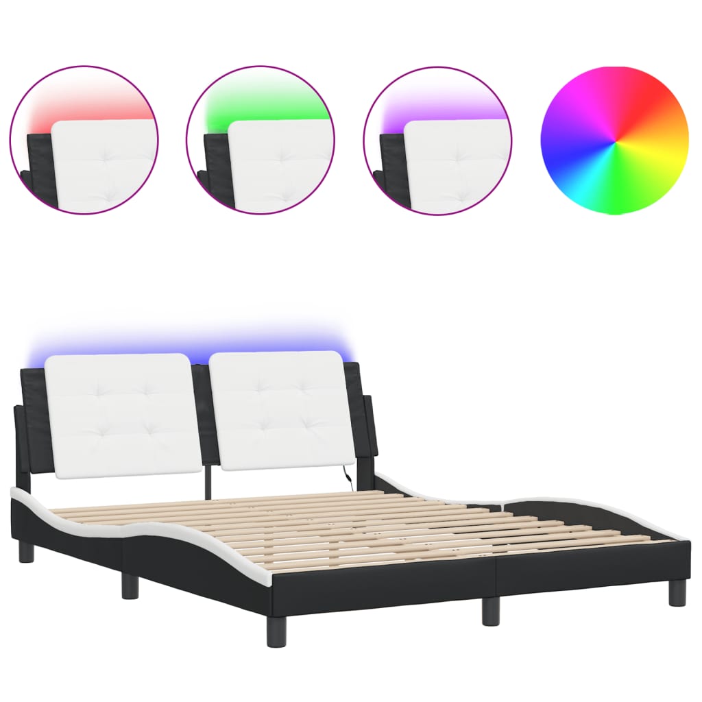 Bed Frame Black and White