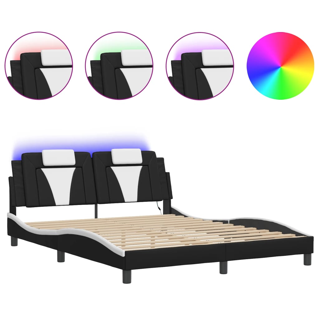 Bed Frame Black and White