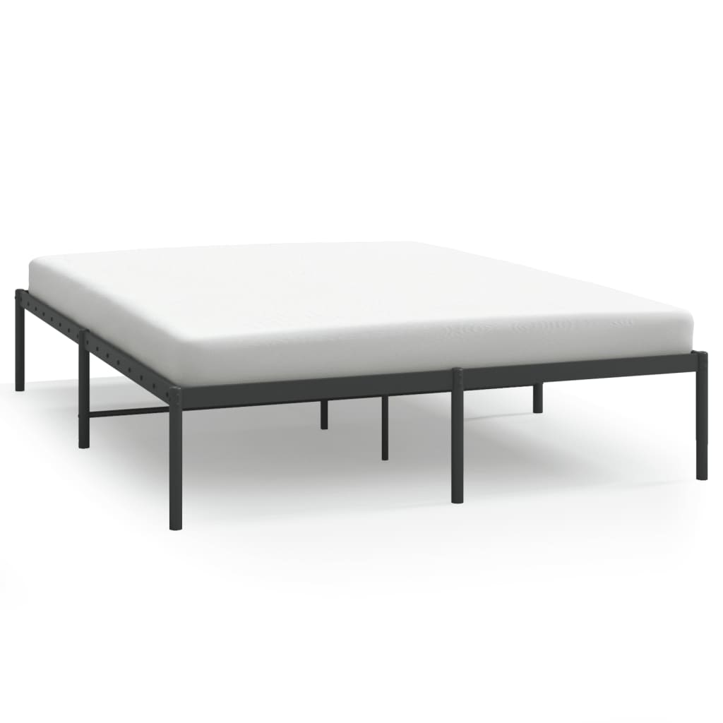 Bed Frame Black Powder-coated steel King Size Bed Frame