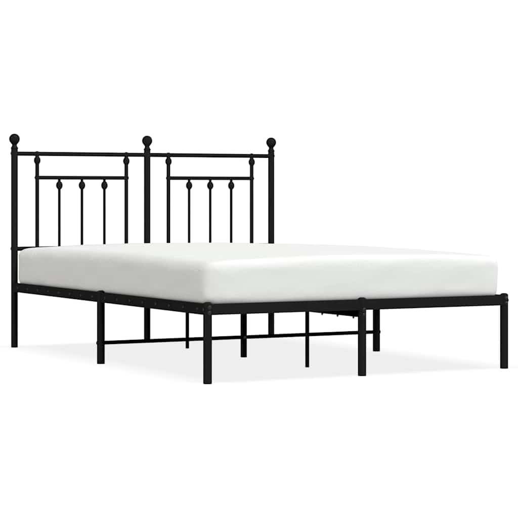 Bed Frame Black Steel King Size Bed Frame Rectangular